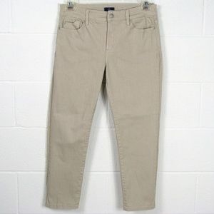 NYDJ Size 8P Lift Tuck Tummy Khaki Denim Jeans
